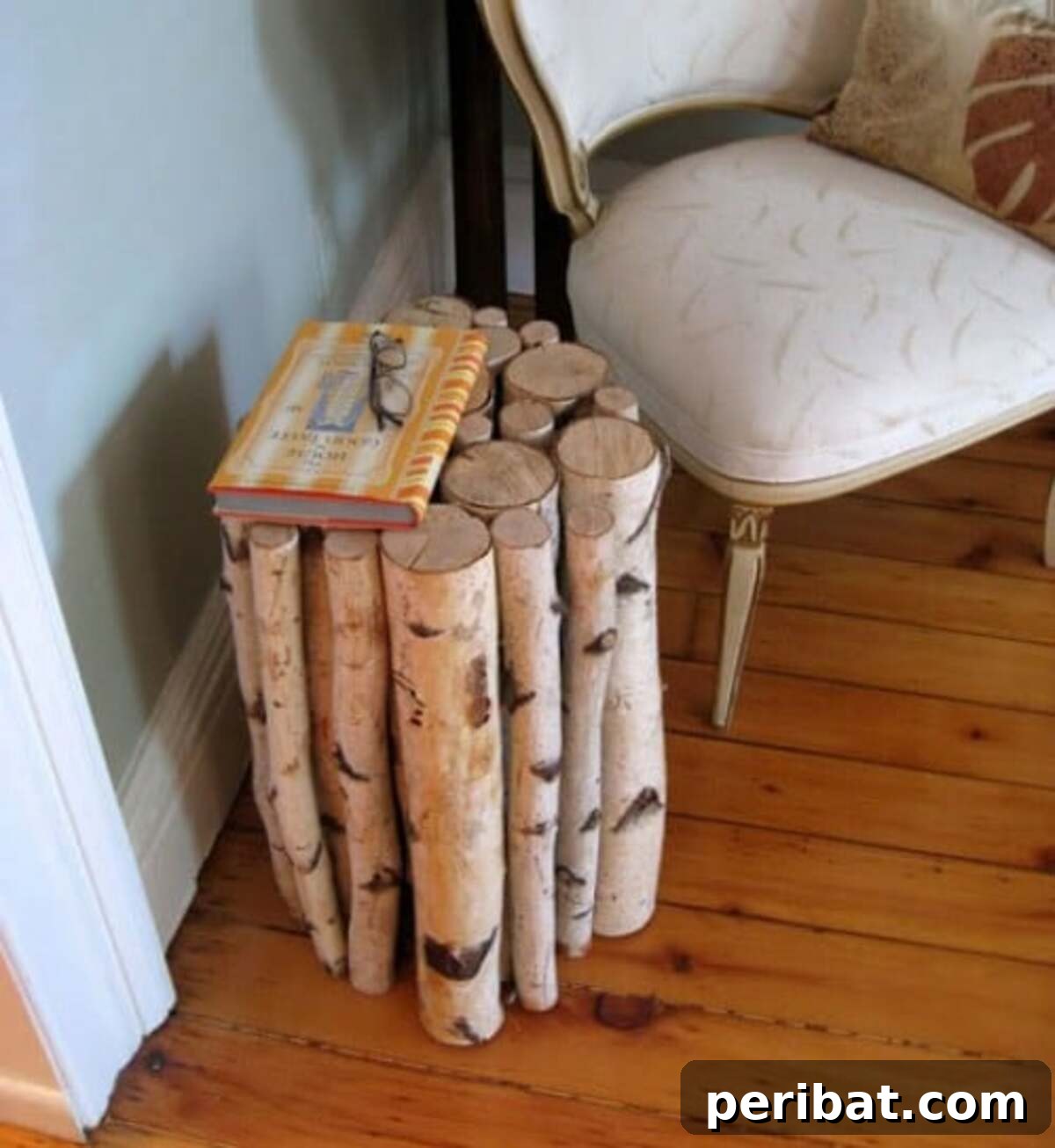 Woodland Wonders: DIY Log Crafts for a Nature-Inspired Interior 17 Log Cluster Table