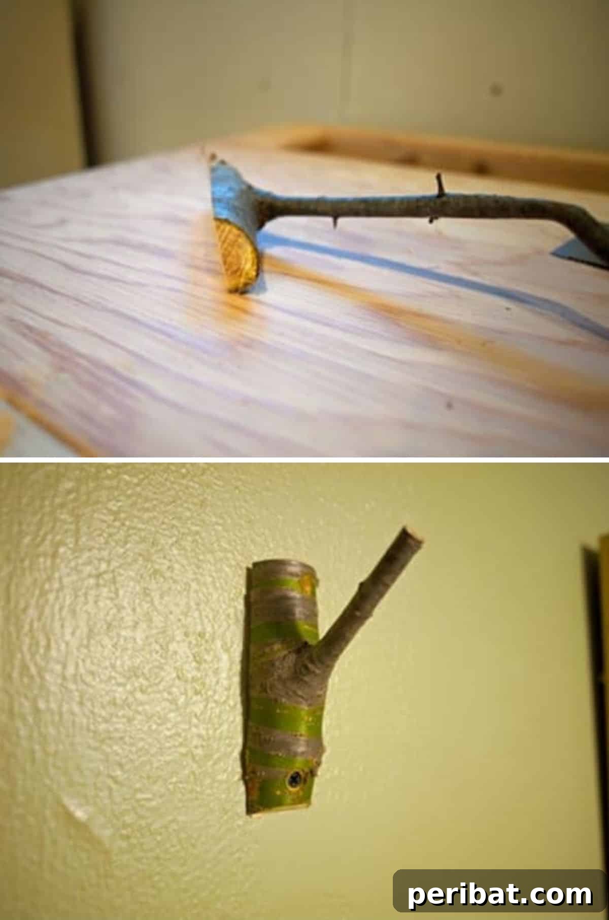 Woodland Wonders: DIY Log Crafts for a Nature-Inspired Interior 20 Coat Hook