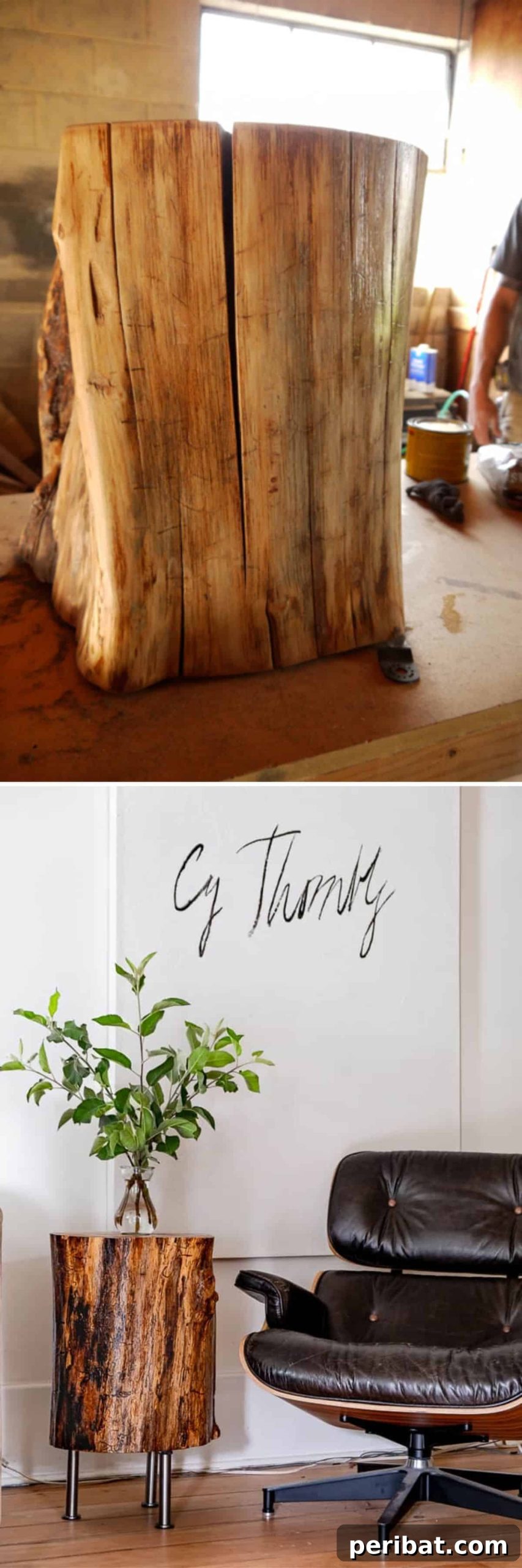 Woodland Wonders: DIY Log Crafts for a Nature-Inspired Interior 6 Side Tables