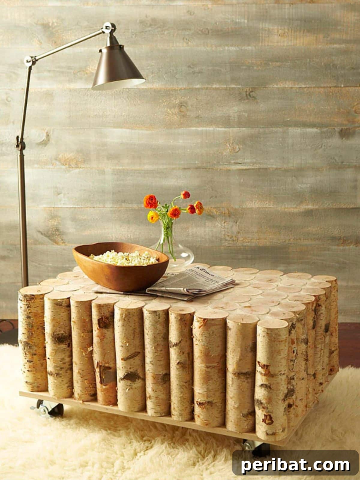Woodland Wonders: DIY Log Crafts for a Nature-Inspired Interior 10 Coffee Table
