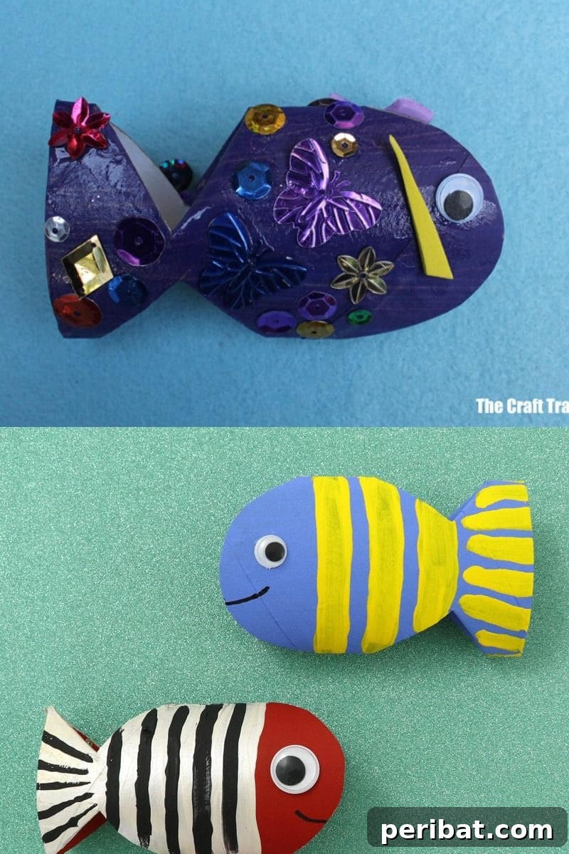 Creative Cardboard Roll Projects Kids Will Adore 14 Vibrant paper roll fish craft, transforming cardboard tubes into beautiful aquatic creatures.