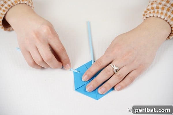 Vibrant DIY Paper Straw Desk Caddy 35 Gluing paper straw to base