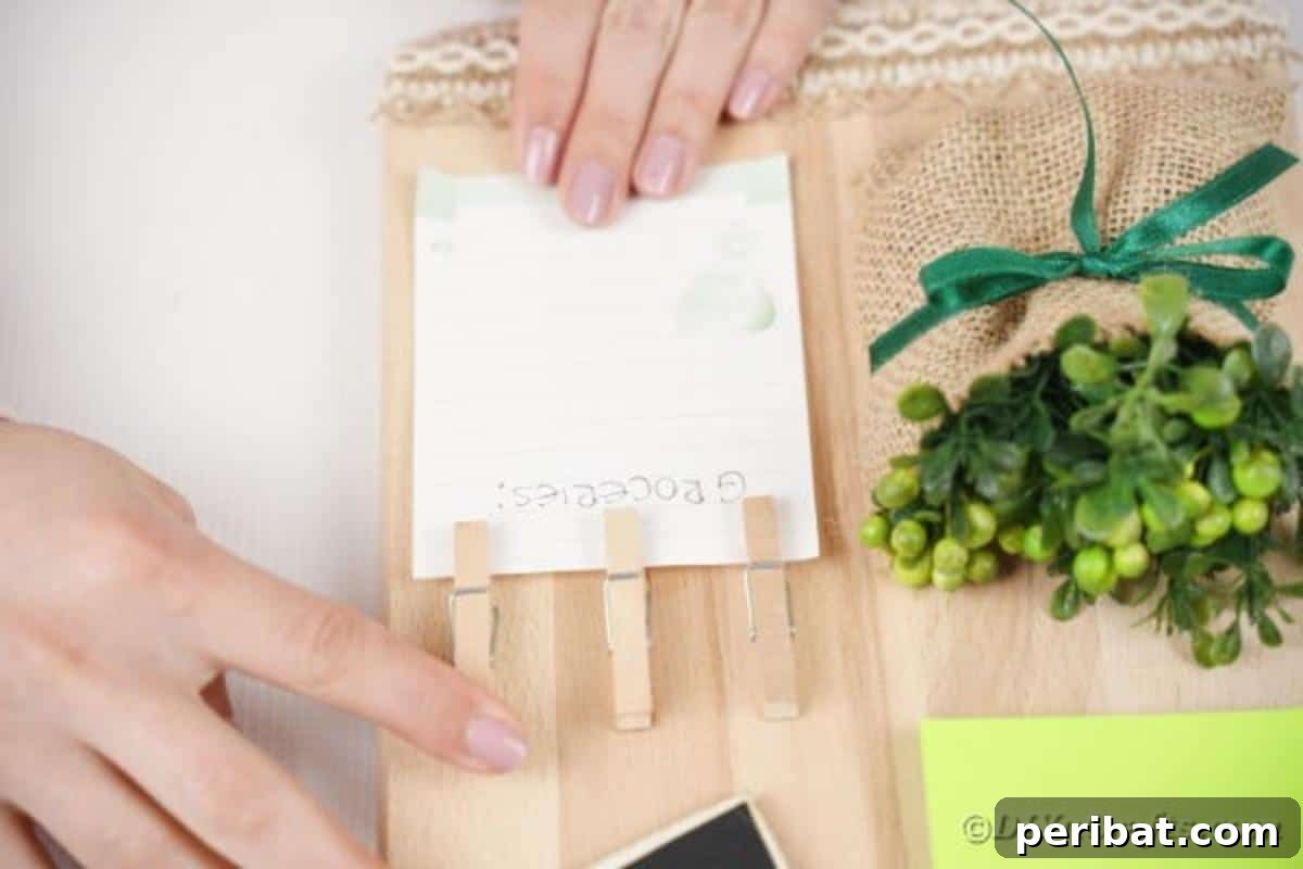 Rustic Reclaimed Cutting Board Command Hub 19 Adding notepad to utting board