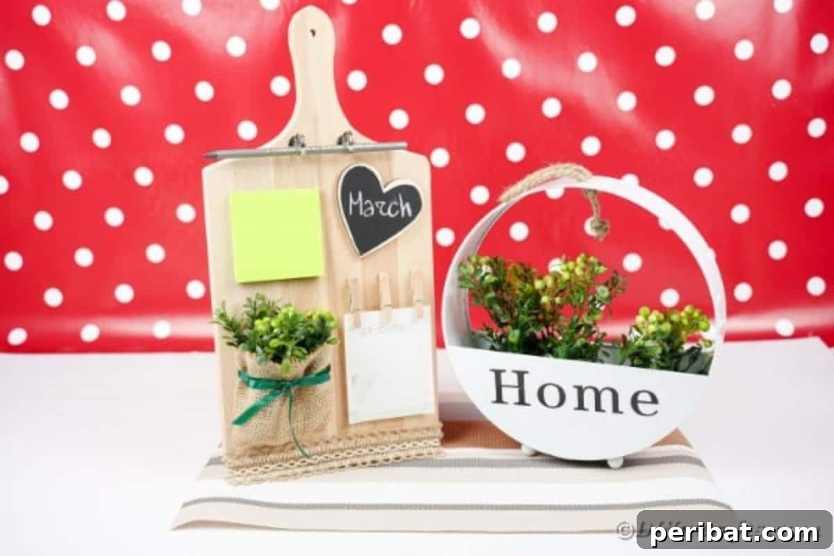 Rustic Reclaimed Cutting Board Command Hub 21 Cutting board by flower decor in front of red and white background