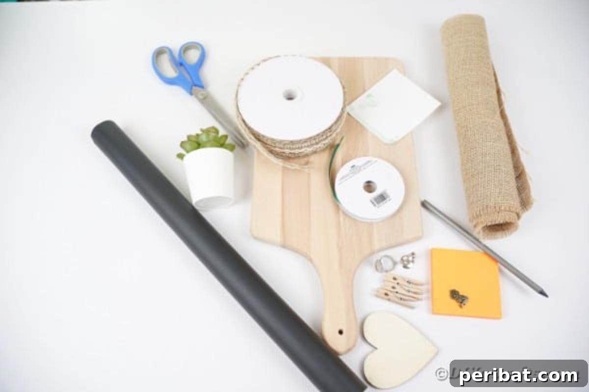 Rustic Reclaimed Cutting Board Command Hub 7 Supplies for making cutting board memo station