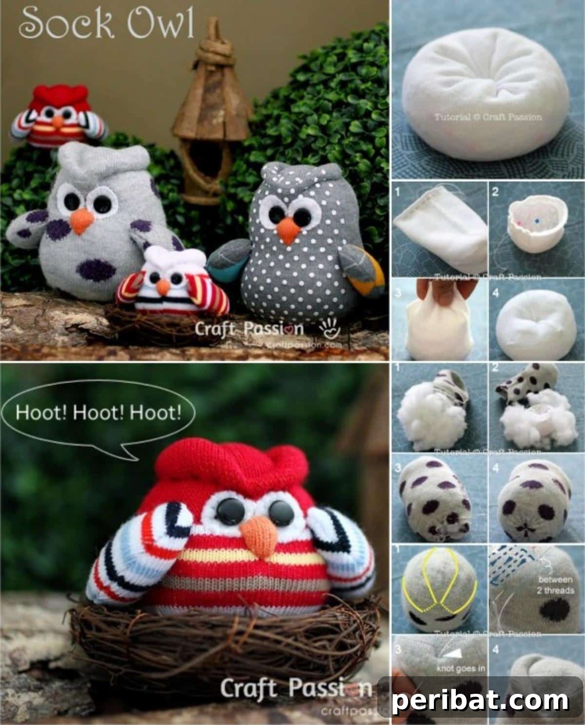 Incredibly Lovely Project: How To DIY Sock Owls