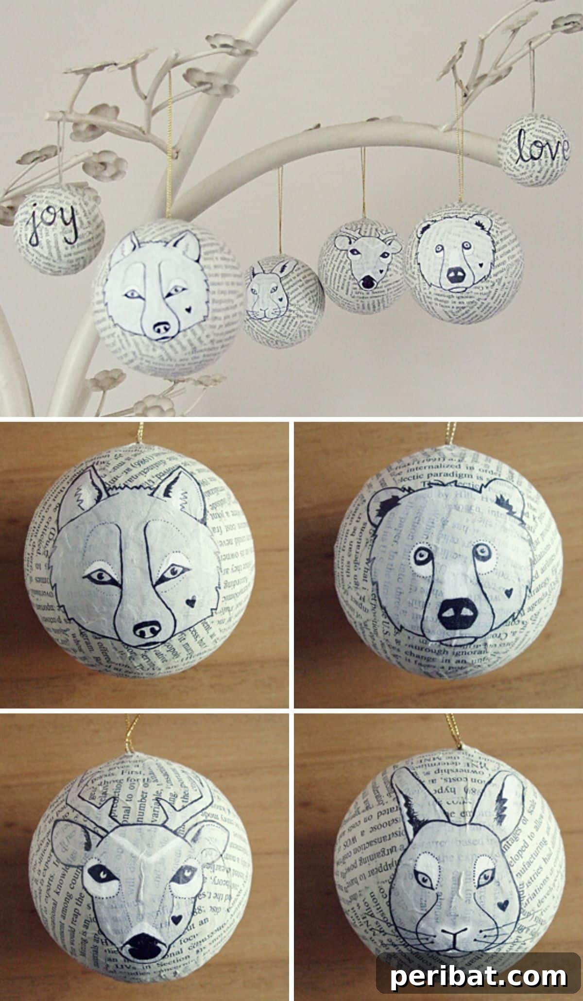 Recycling Pages ornaments