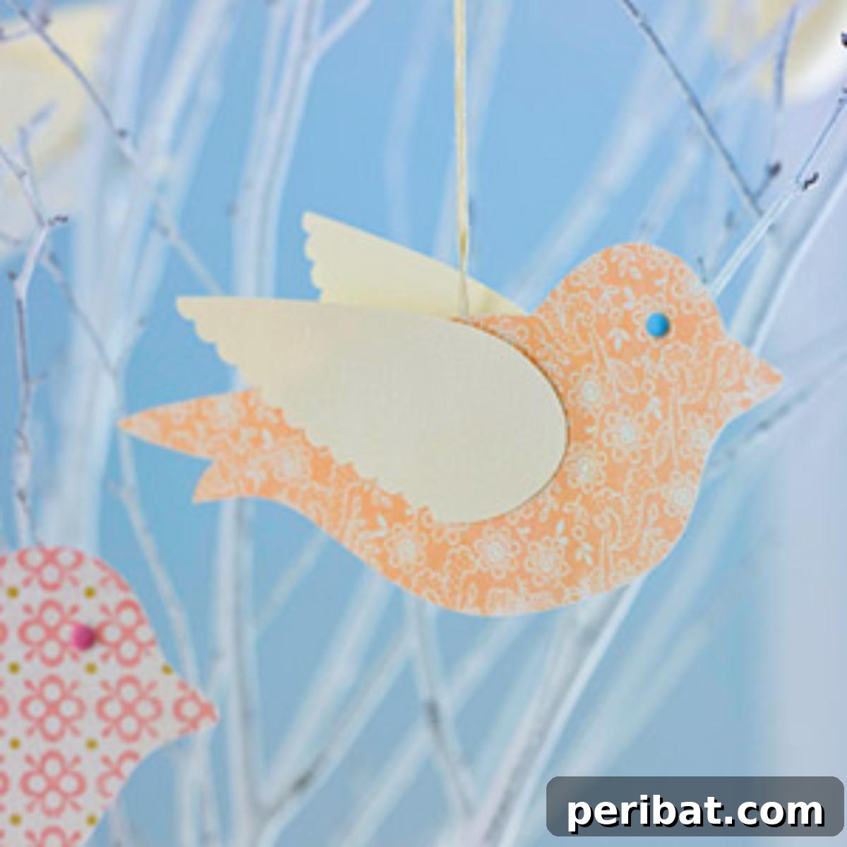 Winged Bird ornament