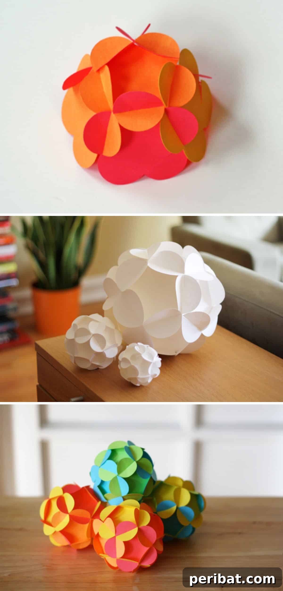 Paper Ball ornaments
