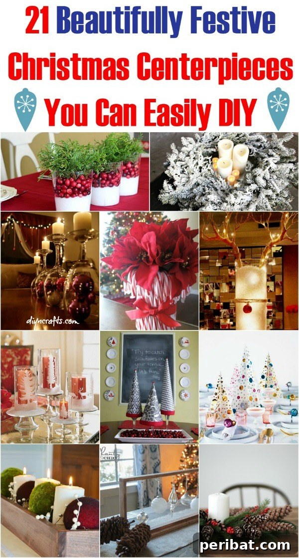 21 Beautifully Festive Christmas Centerpieces You Can Easily DIY