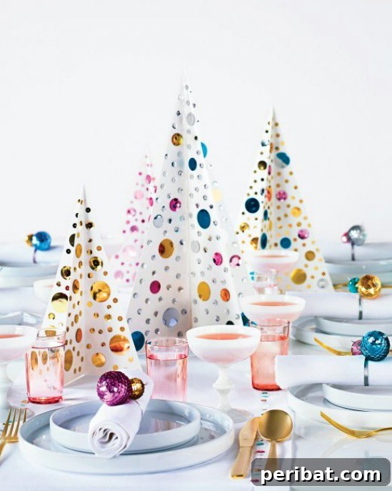 Sequined Christmas Trees
