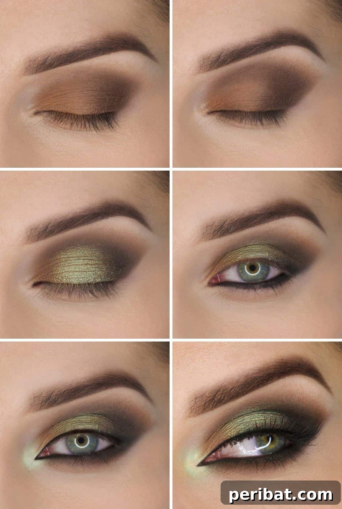 Glamorous Holiday Makeup Looks 8 Merry Mistletoe makeup featuring a bold green and black smoky eye