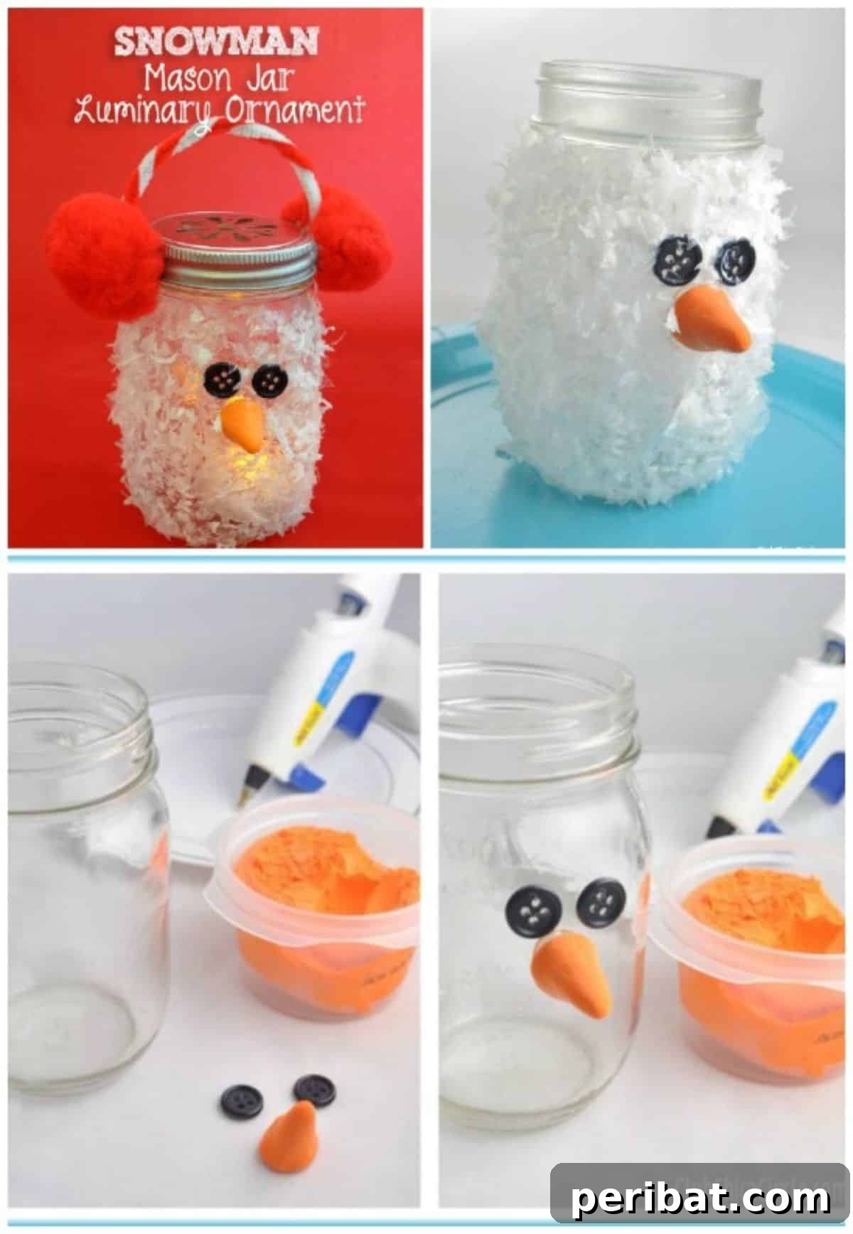 Snowman Luminary