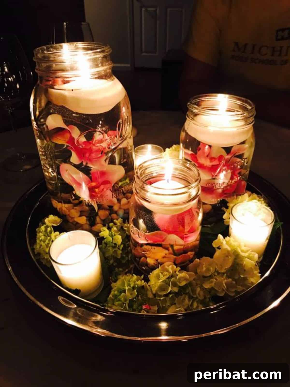 DIY Floating Candle in Mason Jar