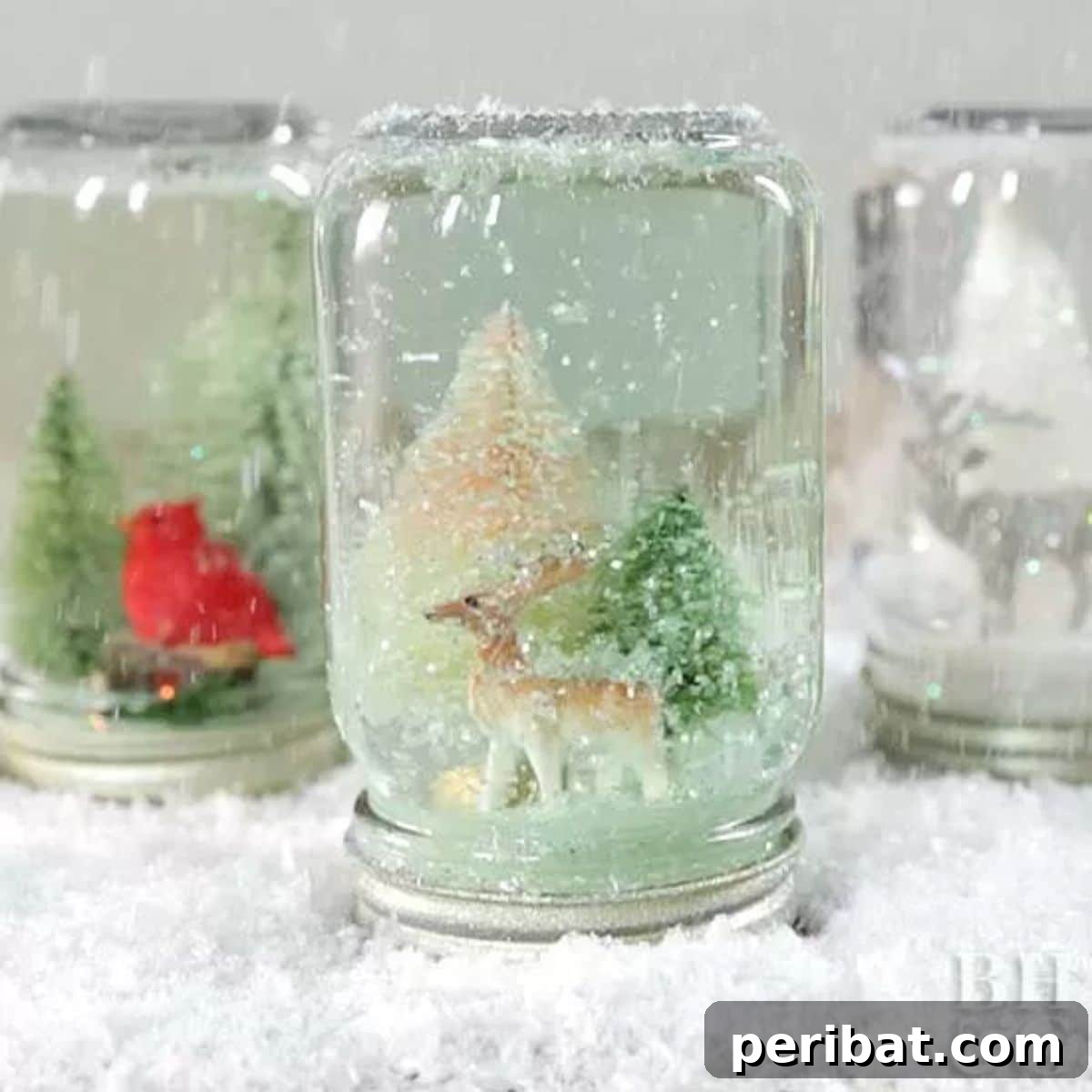 Mason Jar Snow Globes