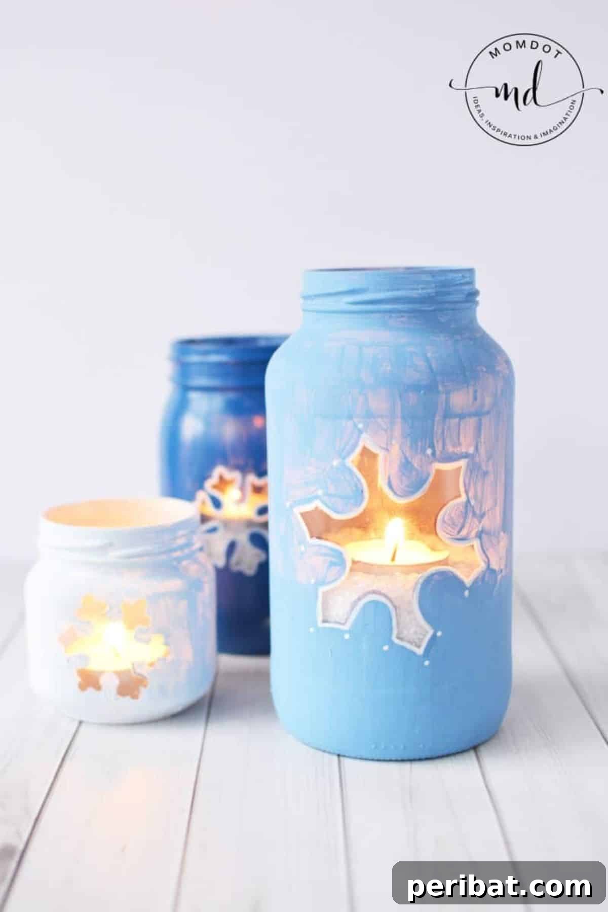 Snowflake Mason Jar Diy