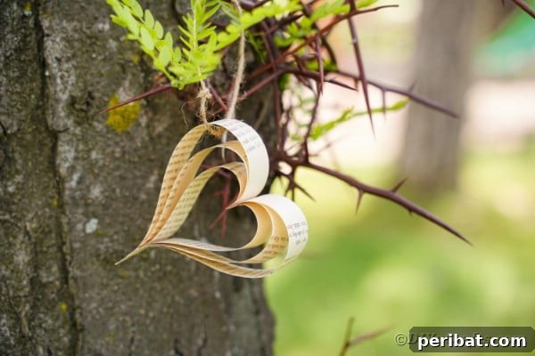 Pinterest pin for Rustic Paper Heart Banner