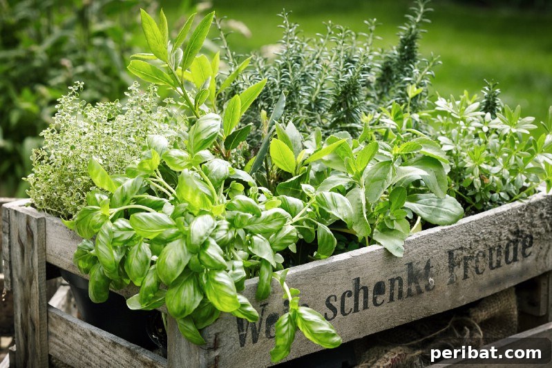 30 Easy-Care Fruits and Vegetables for Beginner Gardeners 12 Lush green basil plant in a garden, ready for harvest.