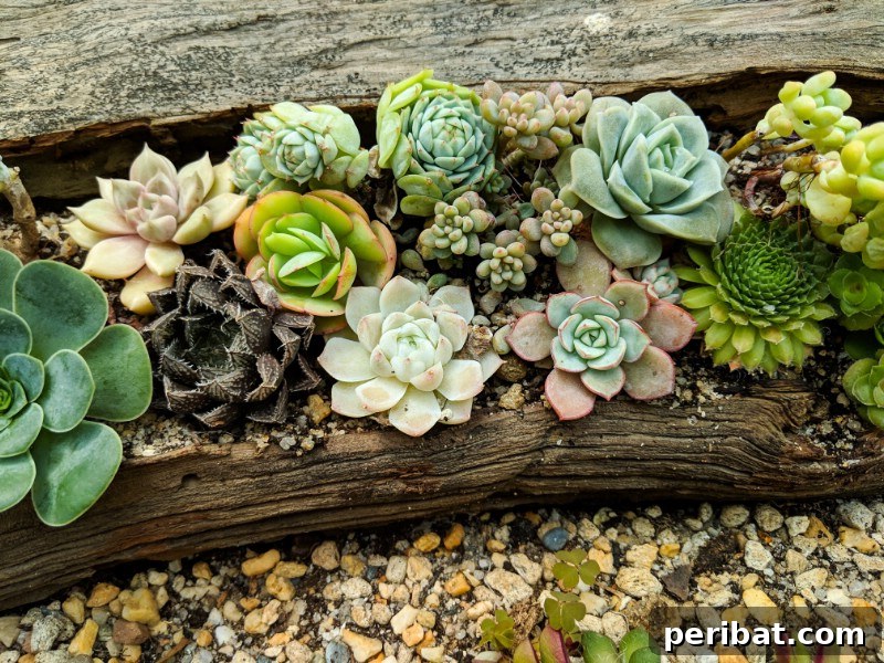 Natural Wood Planters: Craft Your Own Rustic Oasis 9 Driftwood Log Planter