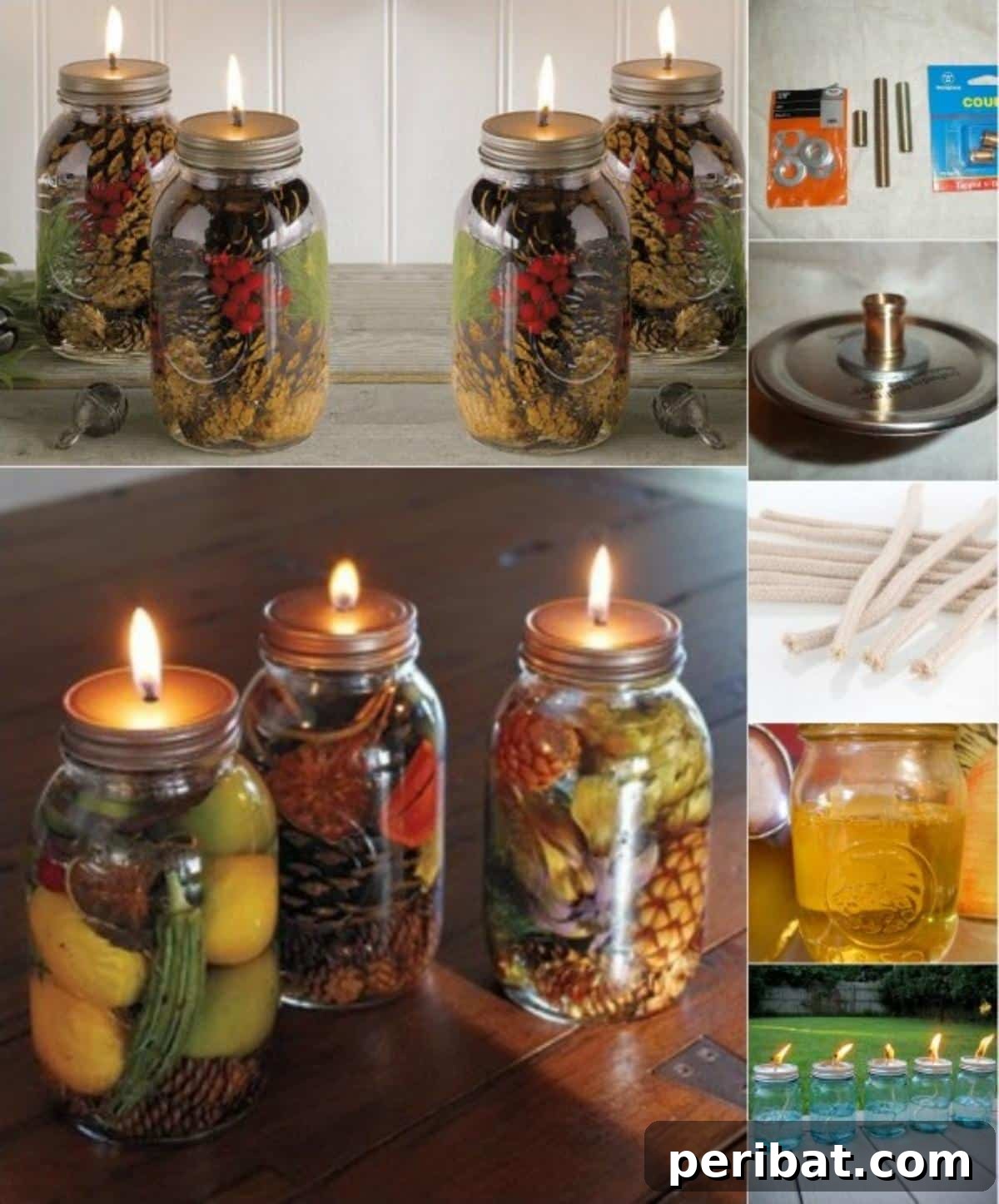 Aromatic Mason Jar Oil Lanterns 2 Fabulous DIY Scented Mason Jar Oil Candles