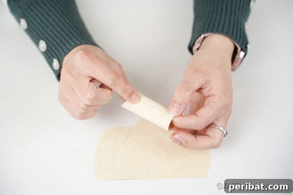 Making nose for Santa claus decor