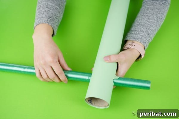 Sliding tube through bigger tube