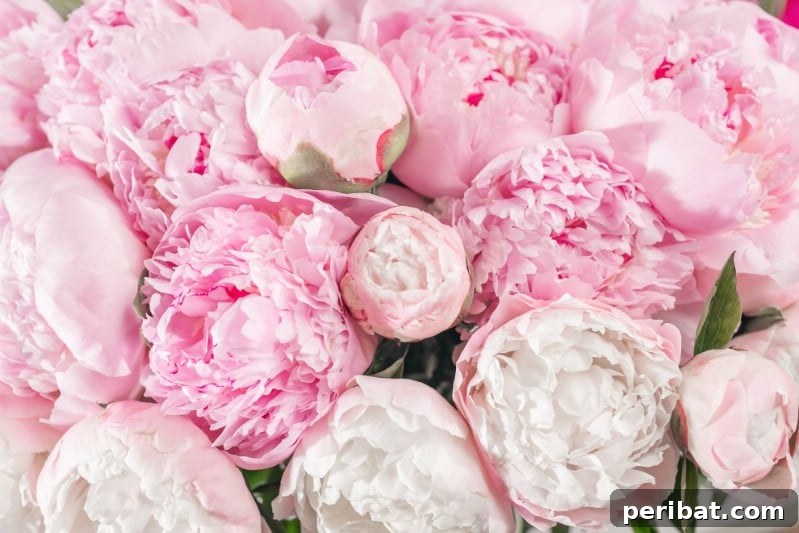 Eternal Bloom: 32 Pink Perennials for a Perpetually Vibrant Garden 26 Peonies - large, fragrant pink perennial flowers, best planted in fall for spectacular spring blooms.