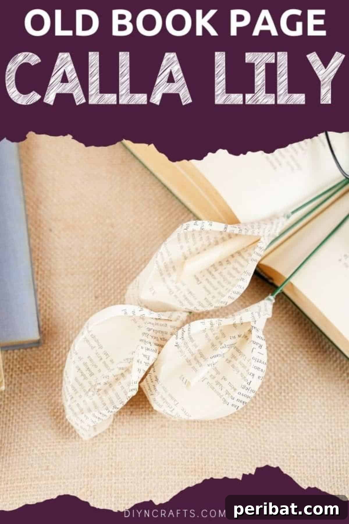 Whispering Pages Calla Lily Bouquet 2 Calla lilies on book