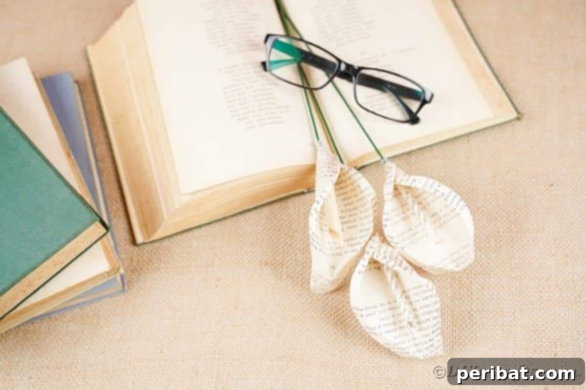 Whispering Pages Calla Lily Bouquet 3 Calla lilies on book