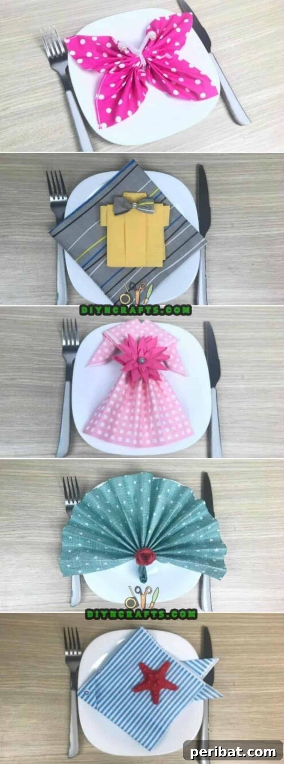 5 Instant Napkin Folds to Amaze Your Guests 2 Creative Napkin Folds: Transform Your Table Settings with Unique Designs
